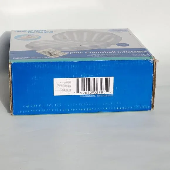 Clamshell Ride-On Lake Inflatable Float/Lounger BNIP FUNSICLE Iridescent - Picture 3 of 7